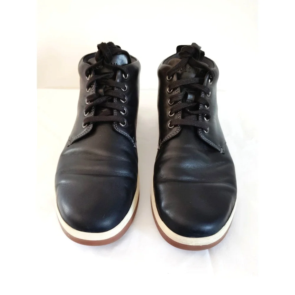 EUC Cole Haan Grand.360 Chukka Boots‎ Black White Sole Men 10.5M Preppy Biker